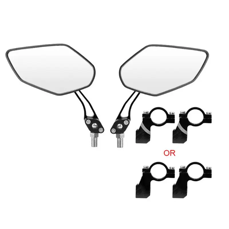 

F1FD 360 Degree Adjustable Cycling Aluminum Rear View Helmet Mirror for Mountain Bicycle Electric Bike Handlebar End Safety