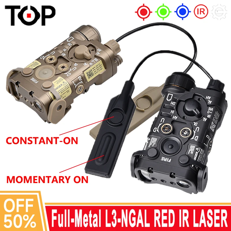 WADSN NGAL L3 Охотничий фонарь Цельнометаллический прожектор Красный Зеленый Синий