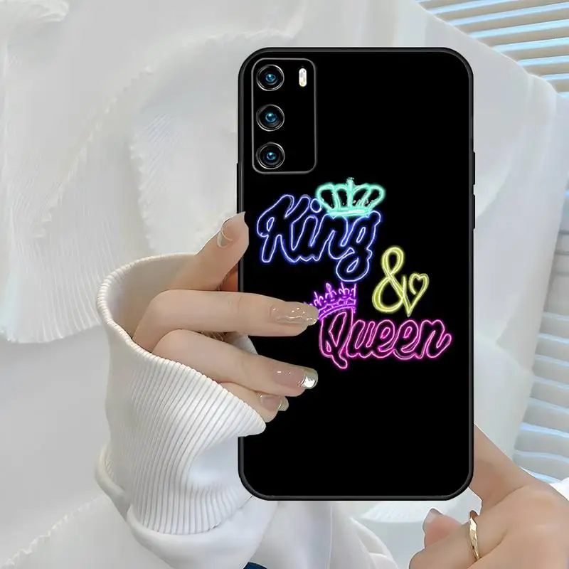 Чехол King Queen для телефона Huawei P 40 30 20 10 Plus Lite Psmart 2019 2020 Y5 Prime 2018 Y6 Y5II Y6P Y8S Y8P |