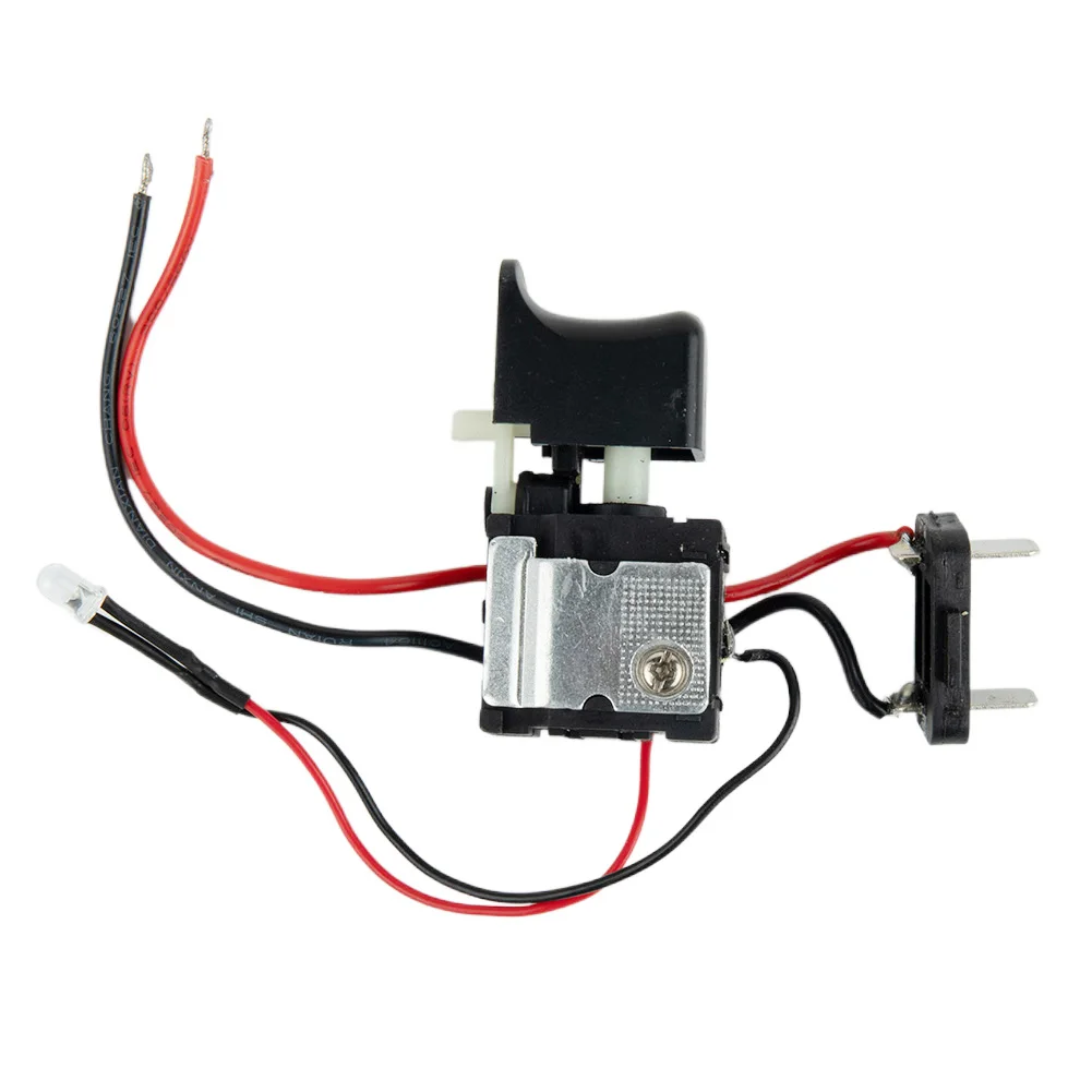 Convenient Electric Drill Dustproof Speed Control Push Button Trigger Switch DC 7.2-24V Cordless Drill Switch Replacement Switch