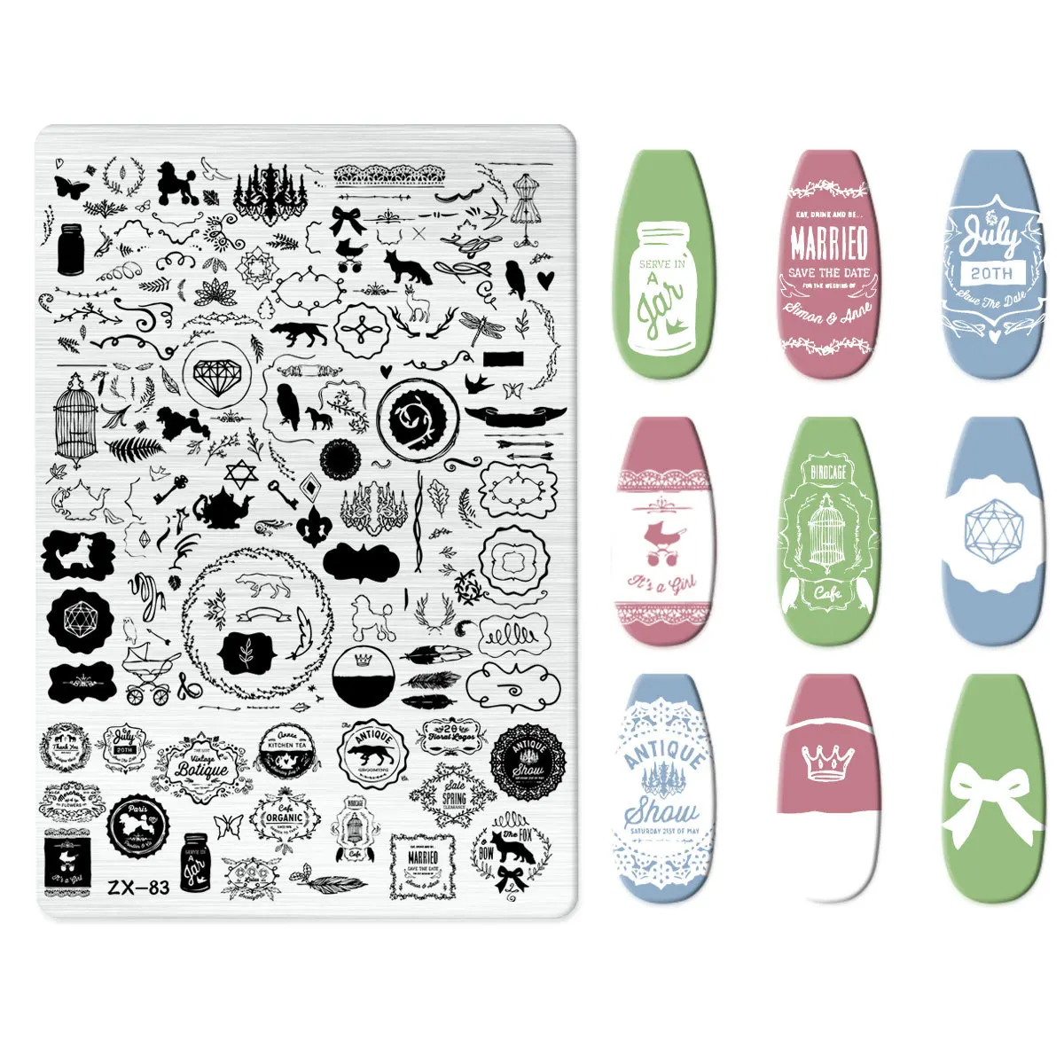 Штамповка ногтей в горах полное покрытие пластины для штамповки 14 5*9 5 см