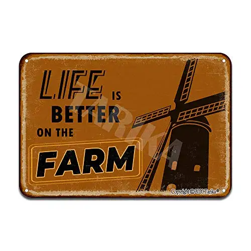 

Life is Better On The Farm Iron Poster Painting Tin Sign Vintage Wall Decor for Cafe Bar Pub Home Beer Decoration Crafts