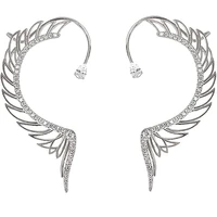 angel wing earringsrhinestone wings dangle earringszirconia ear cuff earring cuff wrap earringsjewelry gifts for women girls
