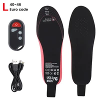 usb heated shoe insoles feet warm thermal sock pad mat electric heating insoles with remote control for skiing hunting winter