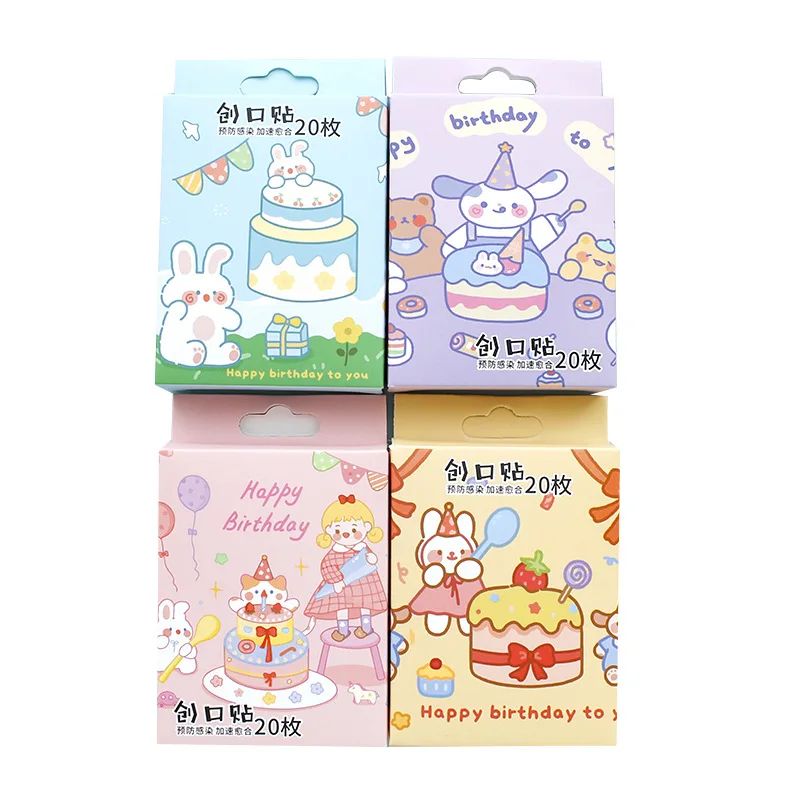 

20pcs/box Cute Cartoon Band Aid Kawaii Bear Protable Waterproof Hemostasis Adhesive Bandages for Adult Kid Children Outdoor