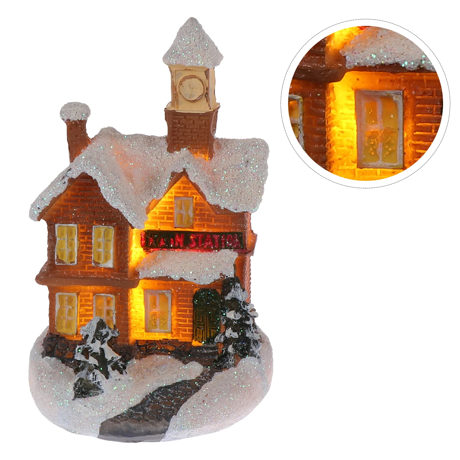 

Christmas Landscape Miniature Village Houses Christmas House Decor Christmas Desktop Ornament Gift