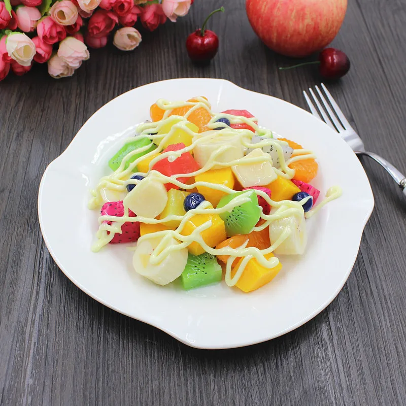 

Simulated Fruit Cut Salad Platter Model Western Food Simple Meal Fruit Platter Shooting Decorative Props