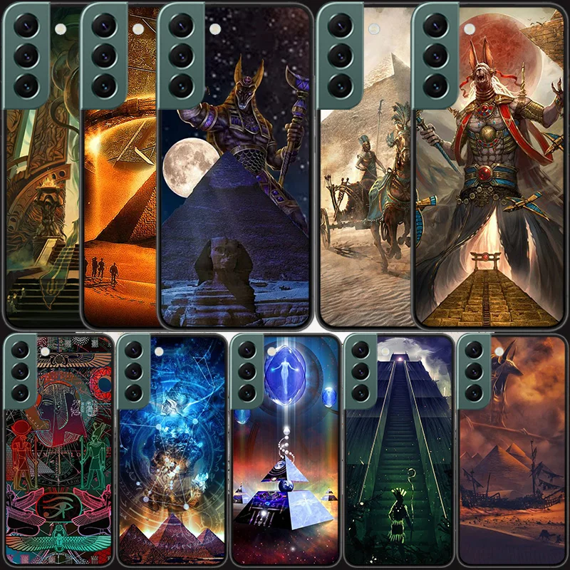 

Egypt Pharaoh Phone Case For Samsung A02 A03 A03S A04 A04S Galaxy S10 Lite A9 A8 A7 A6 Plus M60S M80S A90 A80 A91 A81 Cover