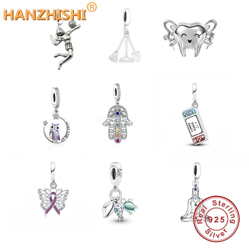 Модные подвески из стерлингового серебра 925 пробы для спортсменов играющих в