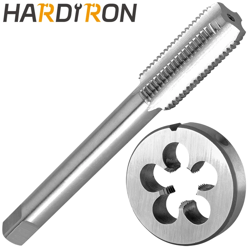 

Hardiron M19x0.5, M19x0.75, M19x1, M19x1.25, M19x1.5, M19x1,5 Набор метчиков и матриц для правой руки, метчик для машинной резьбы HSS и круглая матрица