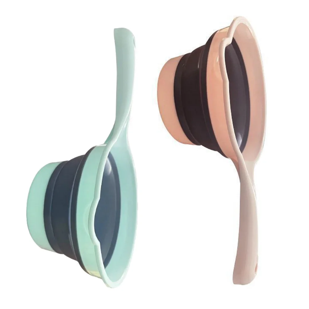 

Water Ladle Scoop Bath Dipper Collapsible Cup Kitchen Ladles Folding Washing Bathing Shampoo Hair Bathroom Rinse Spoon Handle