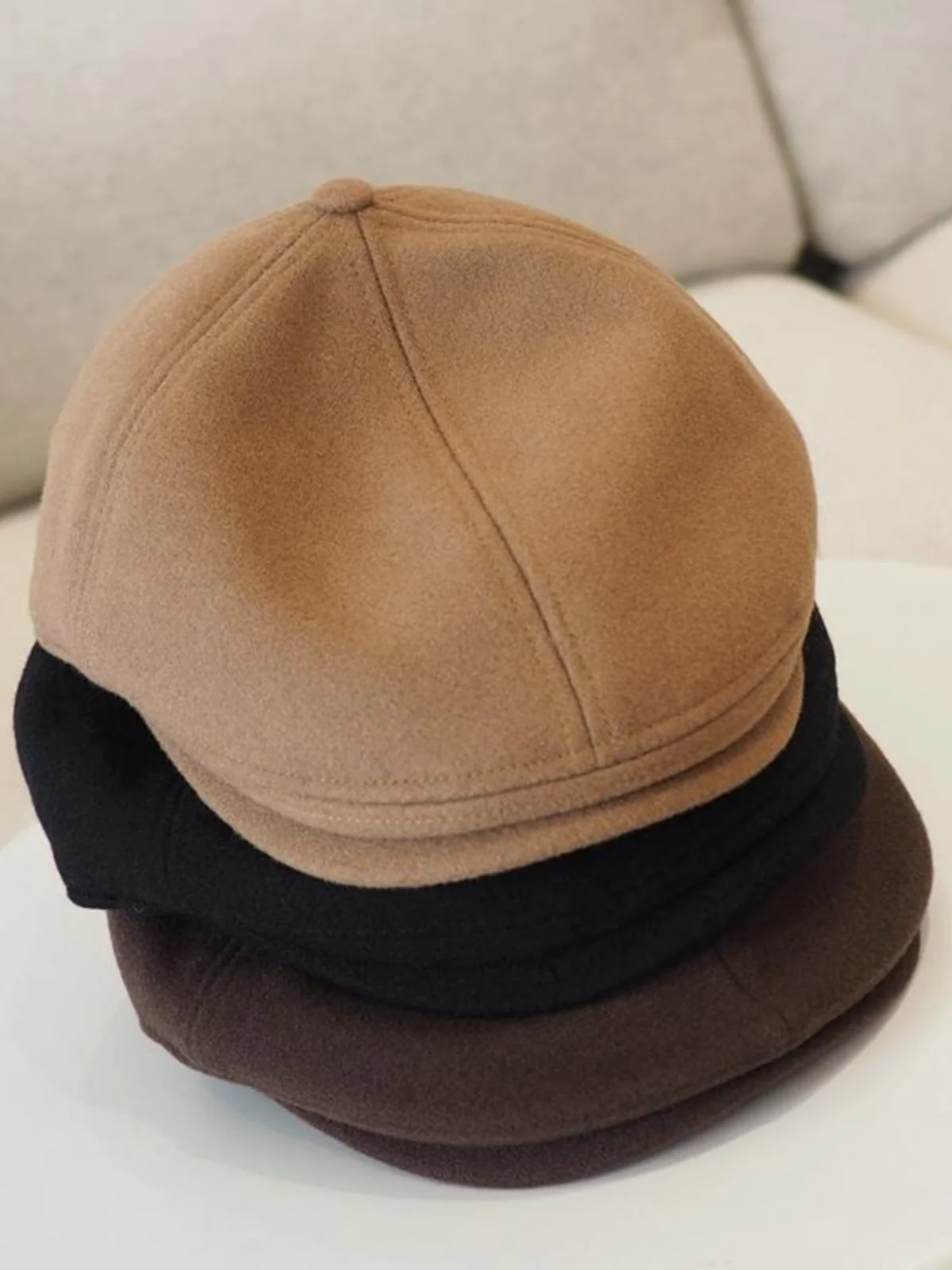 Осенне-зимняя шерстяная повседневная флисовая шляпа художника для мужчин и