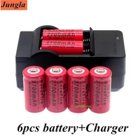 110pcs 2700mah 3 7 v li ion 16340 batteries cr123a battery for led torch travel wall charger for 16340 cr123a battery