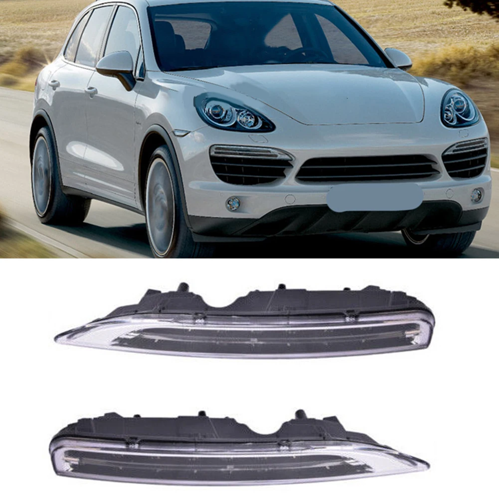 

1 Pair Car LED DRL Daytime Run Light For Porsche Cayenne 2011-2014 95863118100 Left+Right Bumper Set Daytime Run Lamp