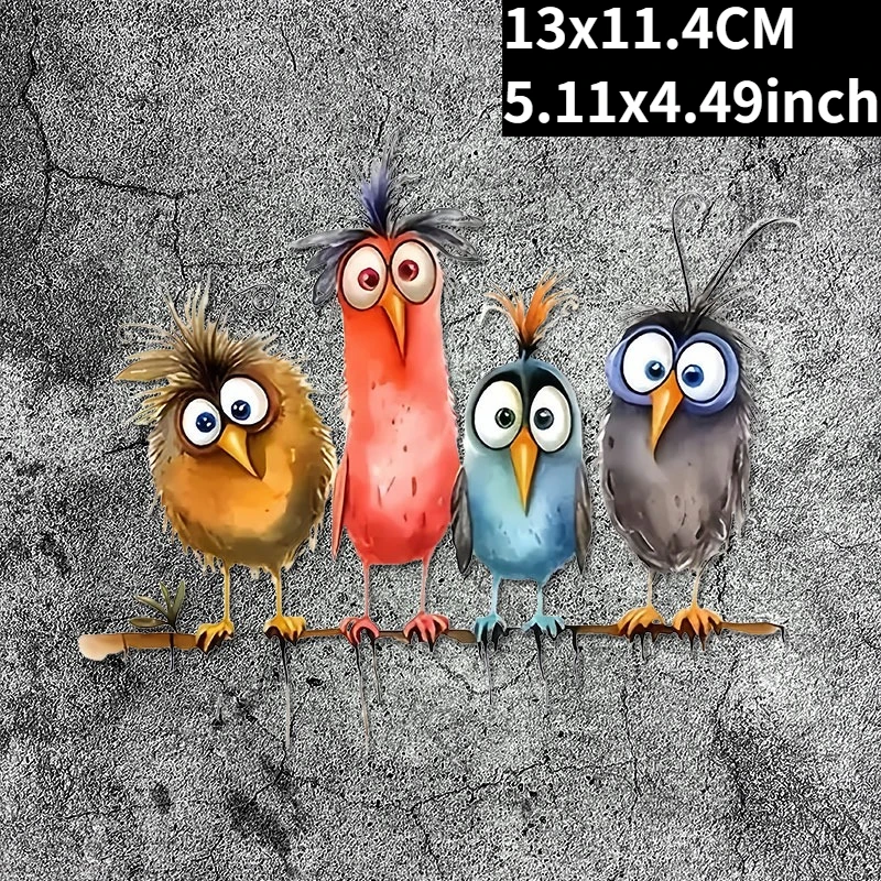 

Водонепроницаемые наклейки-птички ПВХ