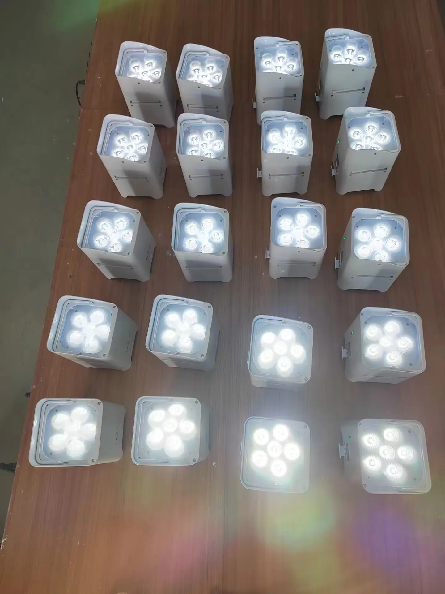 8 шт. светодиодный беспроводной номинальный 6x18 Вт dmx 6in1 rgbwa УФ перезаряжаемый