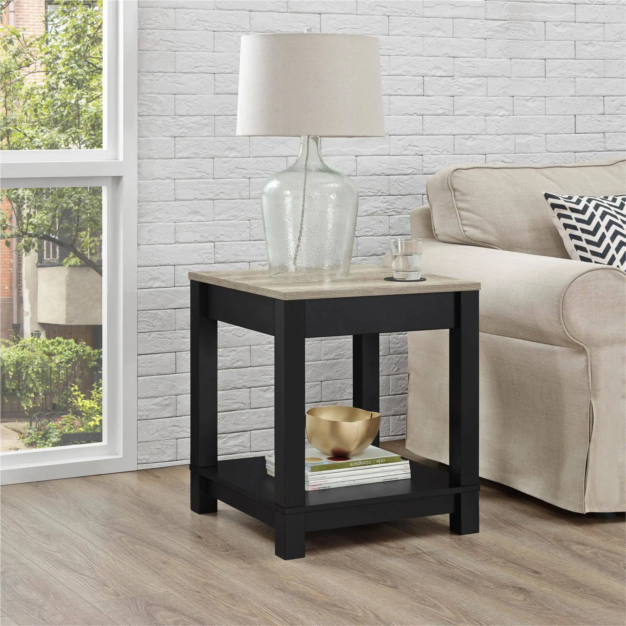 

Free Shipping Better Homes and Gardens Langley Bay End Table Black