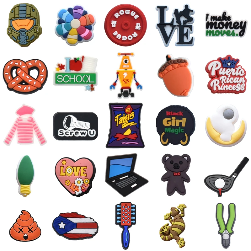 

Men Kids Packs Gifts Shoes Accessories Women Charm Wholesale Bulk Para Pins Boy Set Jeans Girl Decorations for Croc Shoe Charms