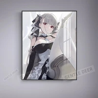anime beauty series g living room decorative painting sofa background wall painting secondary yuan bedroom bedside painting