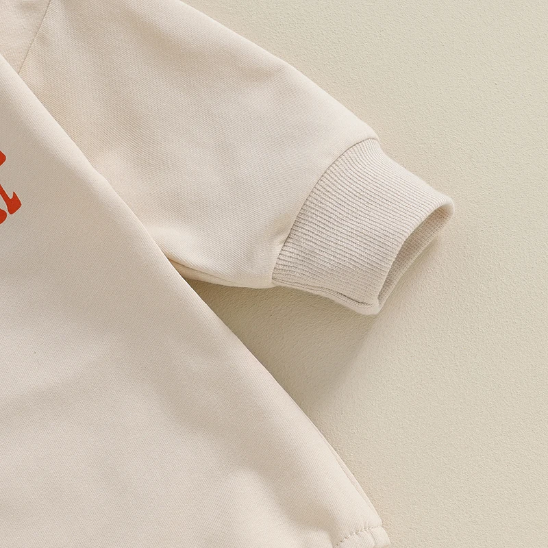 

Детский осенний комбинезон с длинным рукавом и круглым вырезом