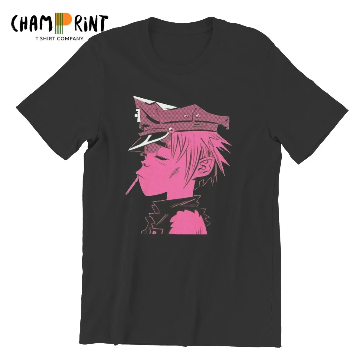 

Men's Gorillaz T Shirts Rapper Camisetas Rock Band Pure Cotton Tops Funny Short Sleeve Round Neck Tee Shirt Gift Idea T-Shirt