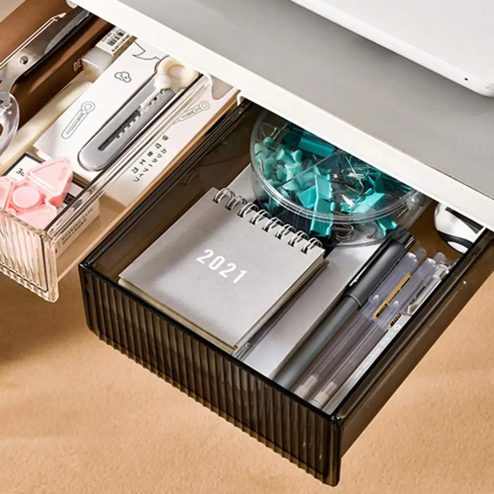 

Hidden Long Lasting Smooth Edges Under Desk Organizer Household Supplies