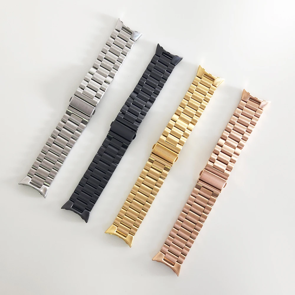 No Gaps Classic Buckle Metal Stainless Steel Strap for Google Pixel Watch band forPixel Watch Bracelet Replacement Watchband