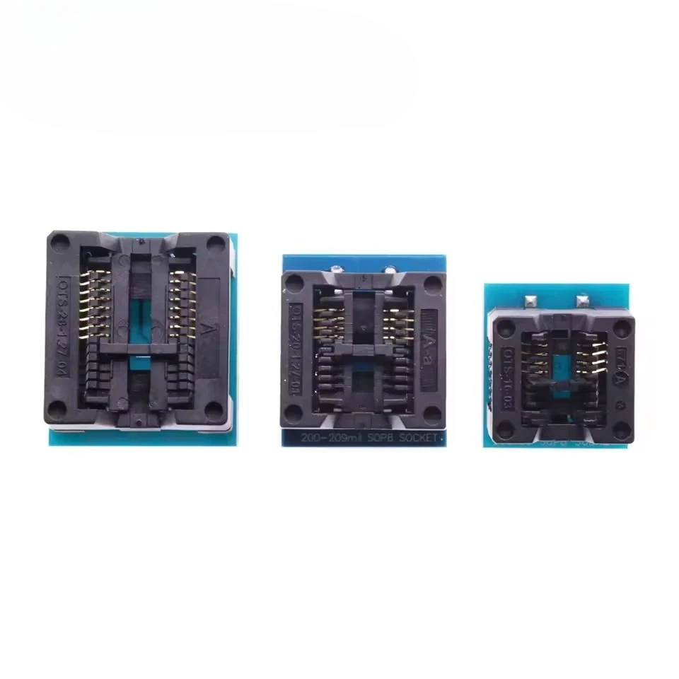 Фото Многофункциональный адаптер SMD-DIP для программирования, тестовая колодка SOP16 150/200mil, SOP8 208/209mil для программатора чипов SPI Flash EEPROM №1