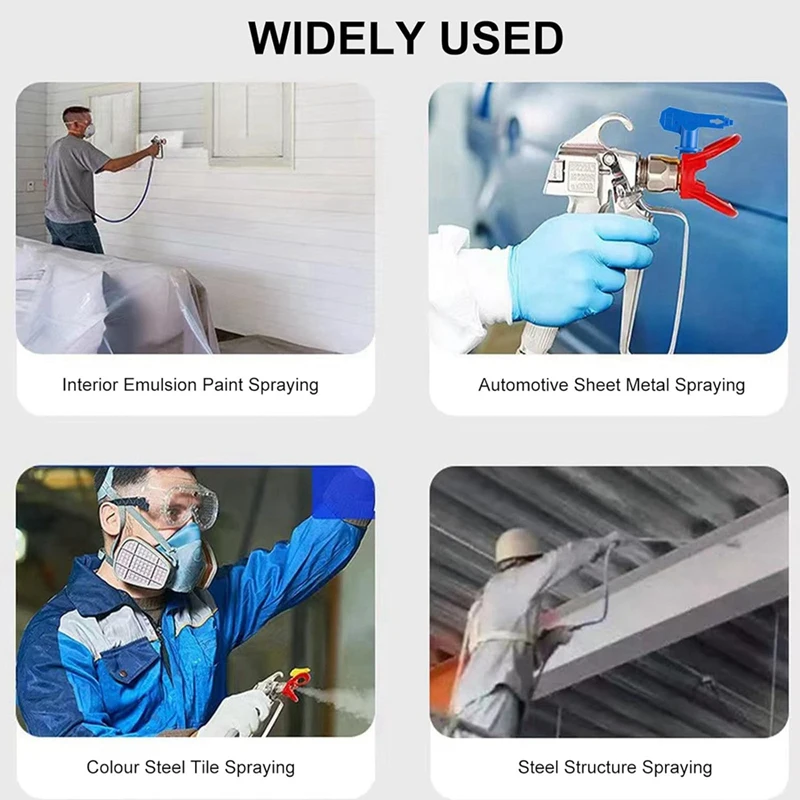 Комплект безвоздушного распылителя краски BEAU с 2 насадками 517 и защитой сопла 5 шт.