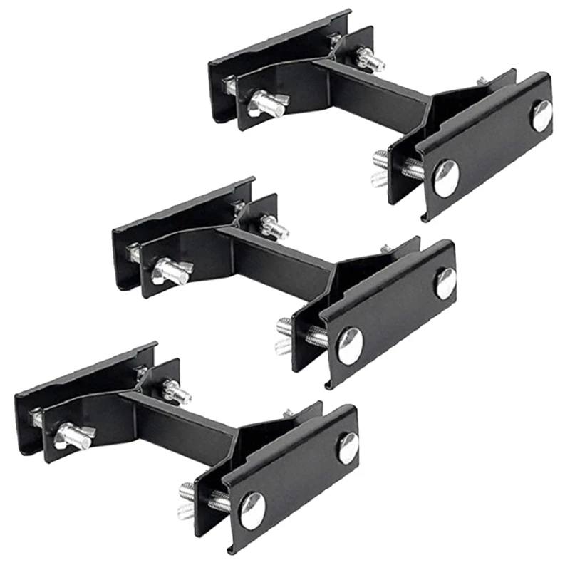 

PHFU-3Pcs Outdoor Sun Umbrella Fixed Clamp Universal Pole Mount Deck Umbrella Holder Mount Holder Attaches To Railing