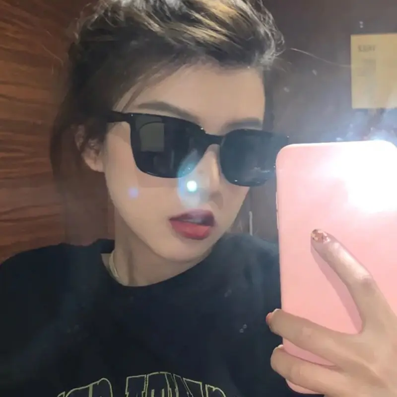 Черные солнцезащитные очки для женщин модные ретро-очки с инстаграммой