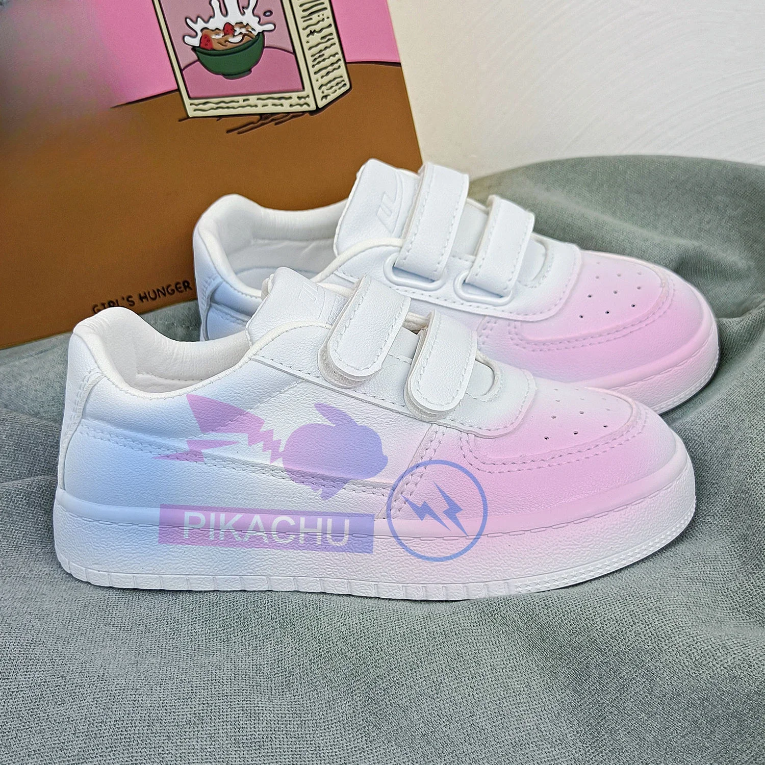 Оригинальная детская милая повседневная обувь с героями мультфильмов Покемон
