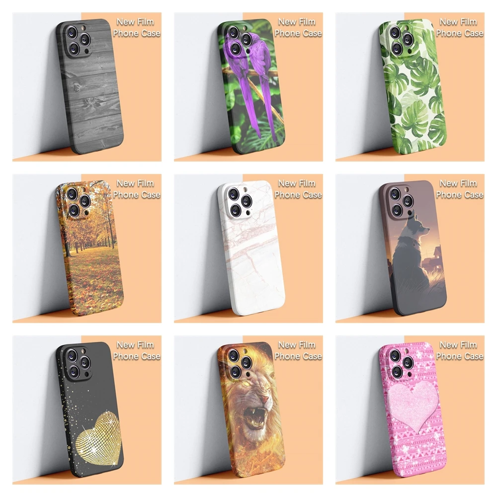 Жесткий чехол из поликарбоната для Apple iPhone 14 13 12 Mini 11 Pro XS Max XR X 8 7 Plus SE2020