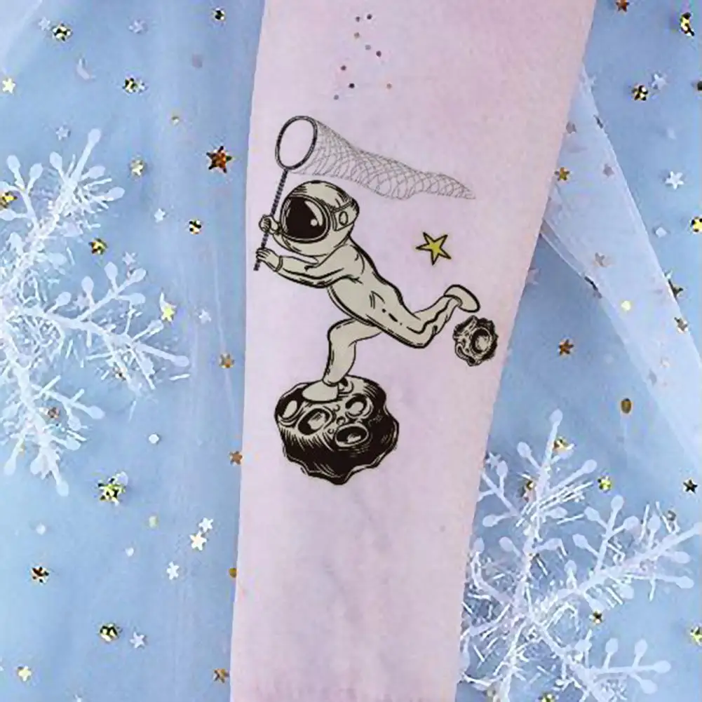 

Милая наклейка для домашних животных, мультяшная Красивая Водонепроницаемая светящаяся наклейка для татуировок в космосе для женщин, това...