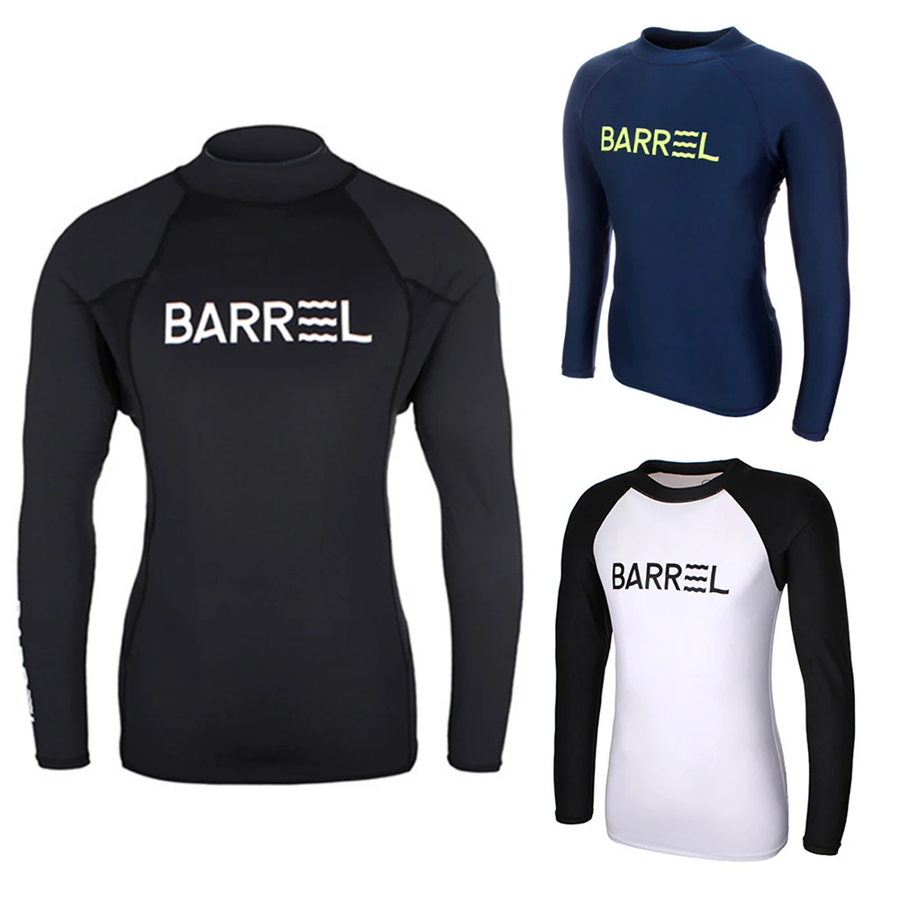 

Новый Мужской гидрокостюм, Быстросохнущий костюм для серфинга, топ, открытый пляжный купальник с длинным рукавом, Солнцезащитный купальник, топ для водных видов спорта