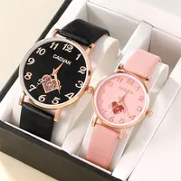 Top Luxury Brand Couple Watch For Women Men Clock Male Calendar Love Dial Quartz Wrist Watches Leather Ladies Man Watch 1