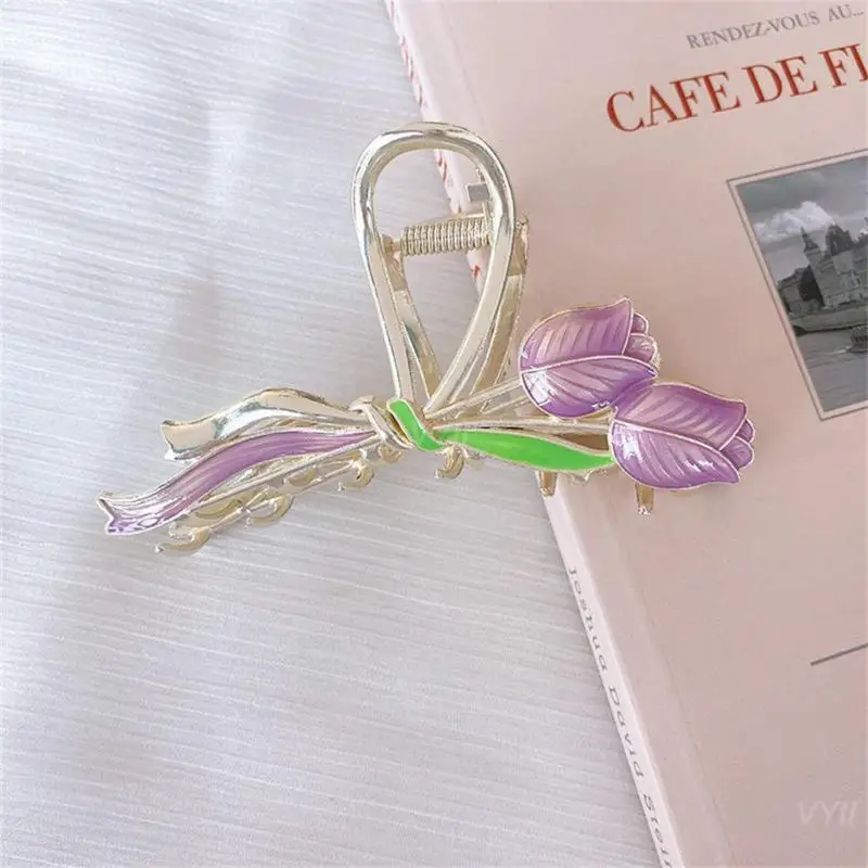 Заколки для волос Цветок тюльпана Геометрические сладкие женщин Аксессуары