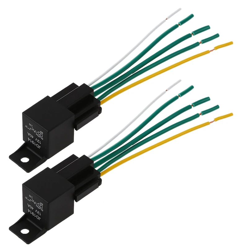 

2X 12V Automotive Changeover Relay 40A 5-Pin With Socket Holder