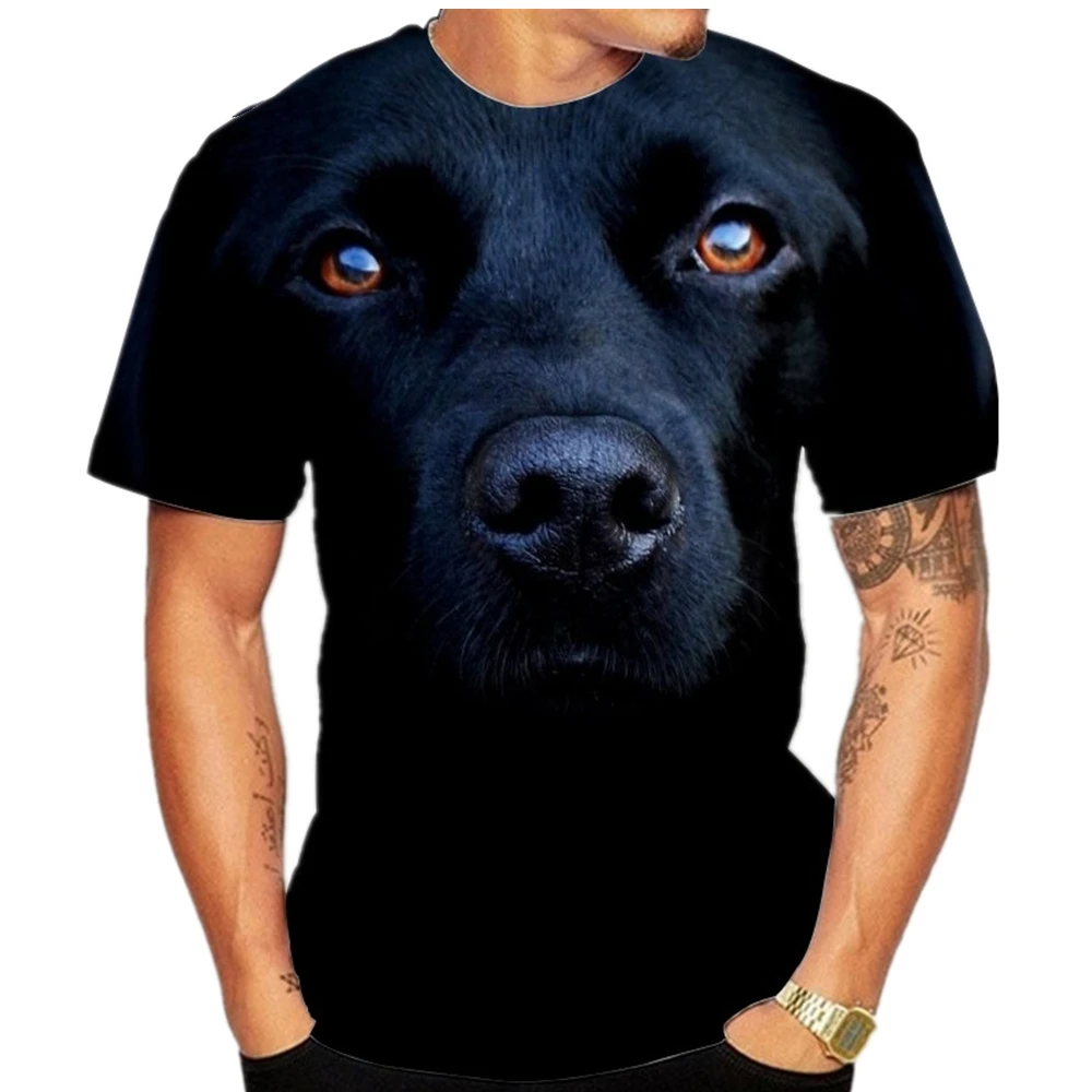 

2023 New Men Women Casual Short Sleeve O-Neck 3D Printed Cute Animal Dog T Shirt T-Shirt Tops