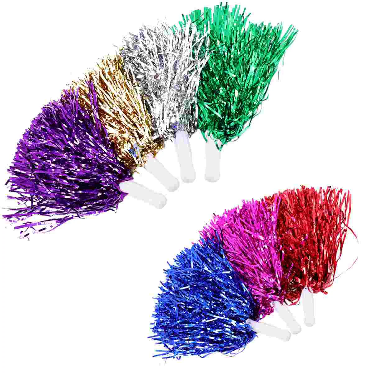 

Poms Pom Cheer Cheerleading Flowers Cheering Pompoms Hand Cheerleader Handheld Dancing Glitter Dance Sports Metallic Outfit