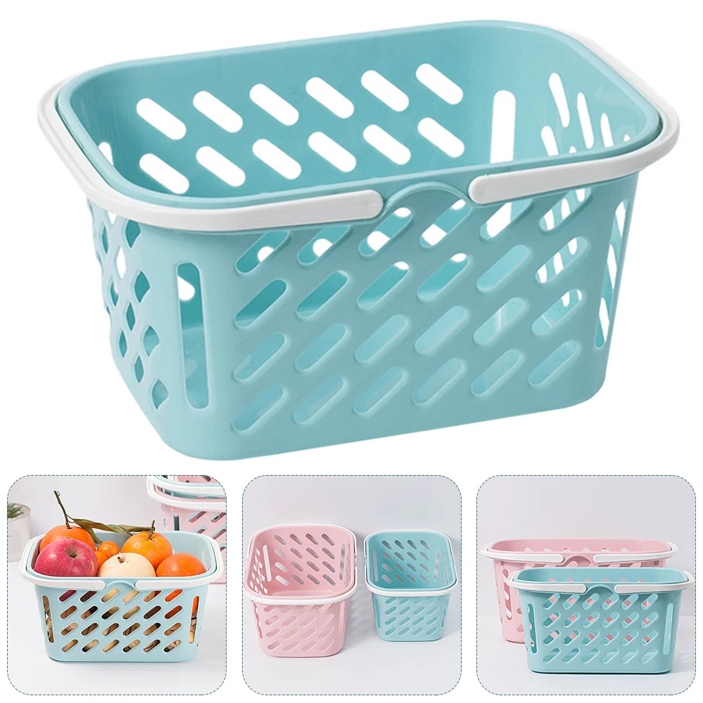 

Basket Shopping Mini Kids Play Grocery Cart Storagestorepretendbaskets Withdecor Accessories Ornament House Kitchen Handlessmall