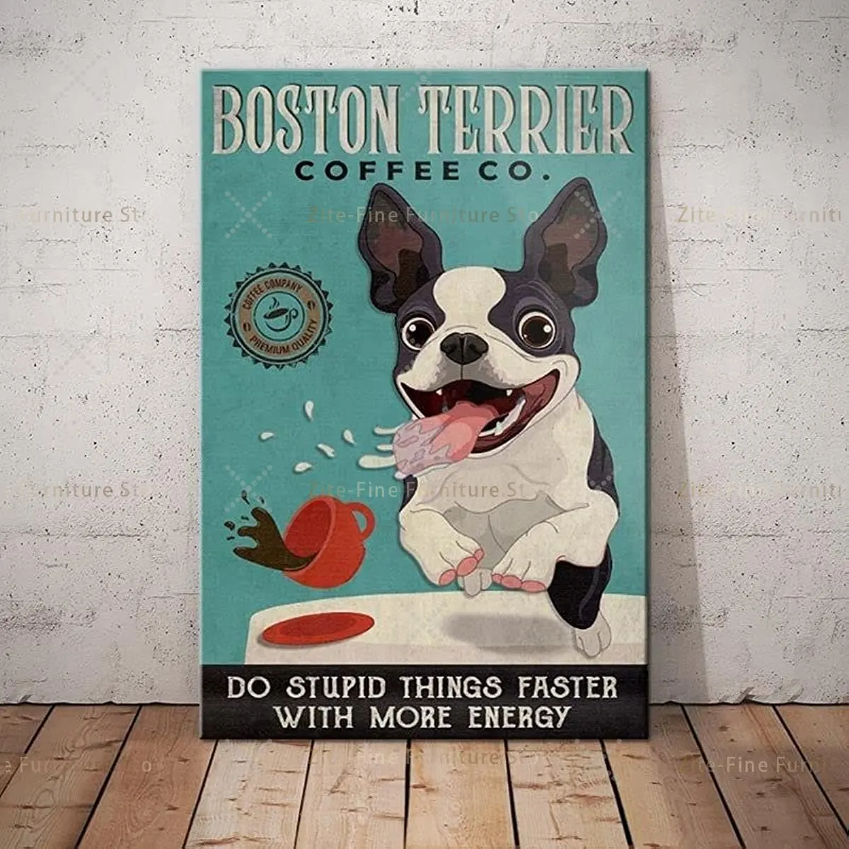 

Металлические знаки Boston Terrier, знаки для кофейной компании, винтажные знаки, ретро алюминиевый знак для дома, кафе, кухни, 8x12 дюймов