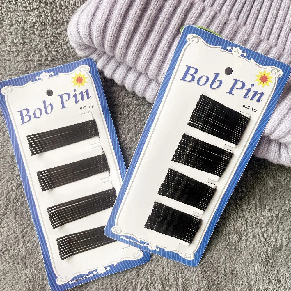 

1Pack New High Quality Female Hair Clip Basic Hairgrips Girl Black Solid Hairpin Vintage Barrettes Kids Fashion Hair Accessories