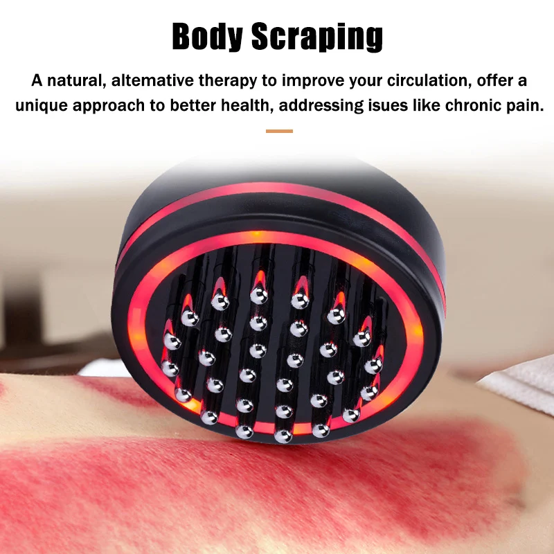 

Ems Body Detoxification Brush Meridian Scrape Therapy Hot Compress Massager Gua Sha Scraping Slimming Device Massage Comb Tool