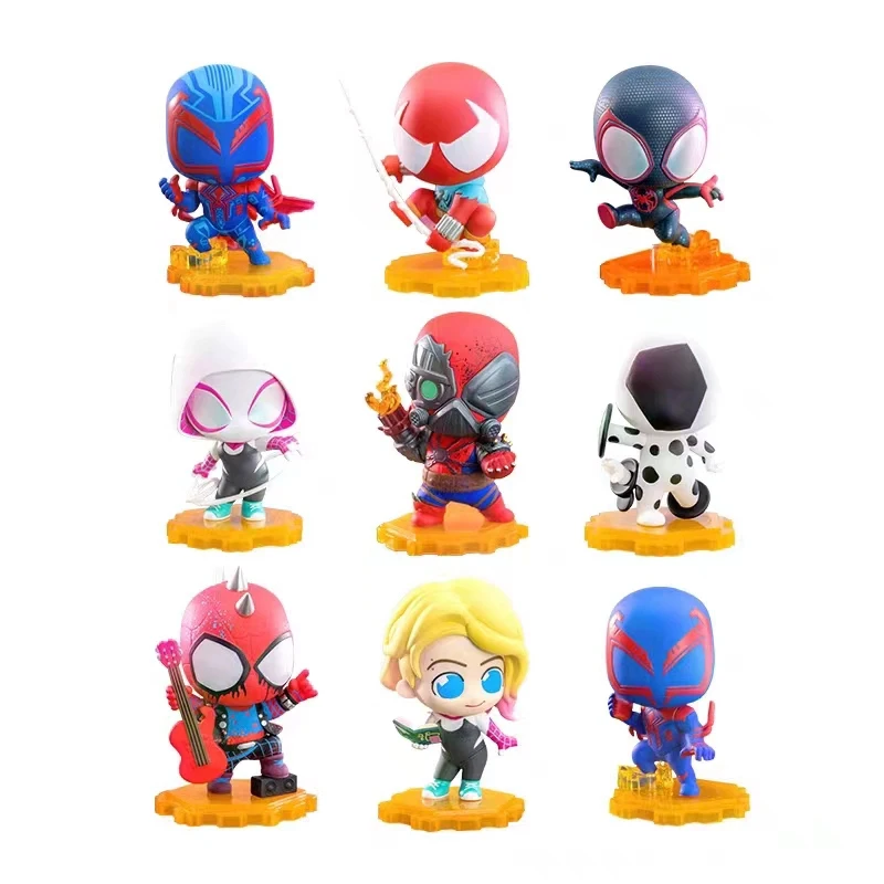 

Marvel Spider Man Across The Spider-verse Blind Box Miles Gwen Punk Spider Action Figure Toys Collection Birthday Gifts Kids
