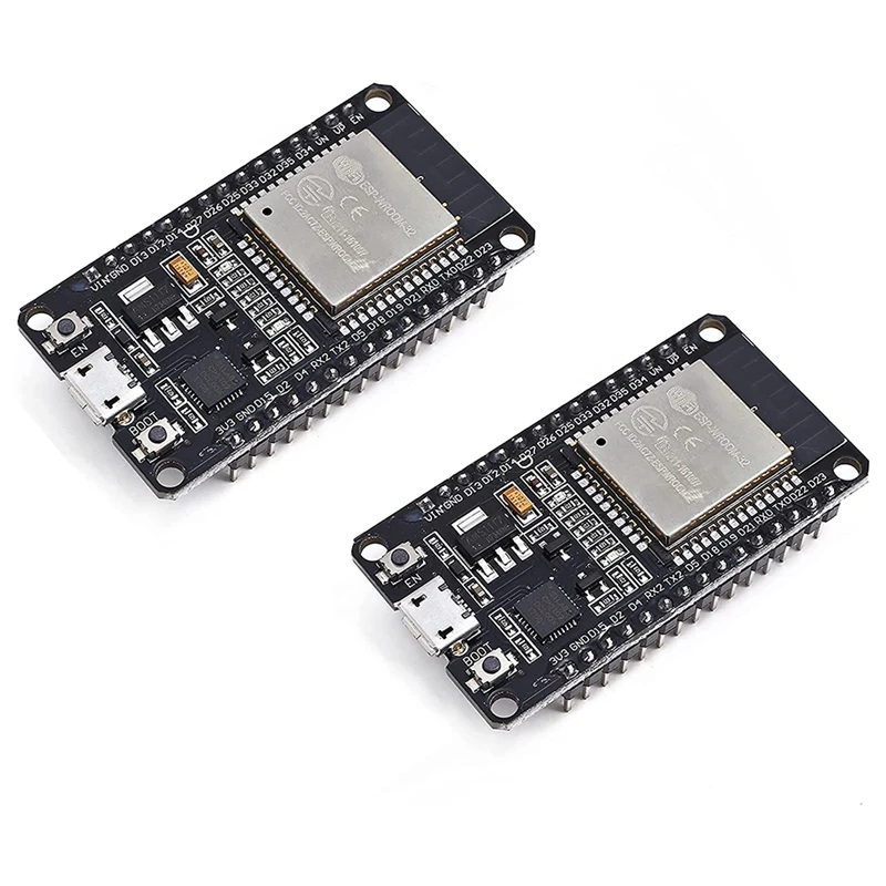 

ESP32 ESP-WROOM-32 Development Board 2.4Ghz Dual-Core Wifi +Bluetooth 2 Function Microcontroller For Arduino (ESP32 30P)