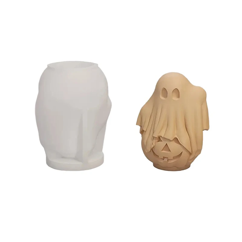 Силиконовая форма для ароматерапии в стиле Хэллоуина виде тыквы черепа гипсовая