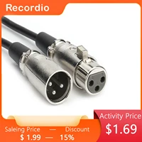gaz cb01 3 pin xlr cable male to female cable for microphone karaoke