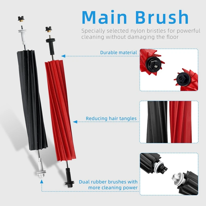 Для Roborock S8/S8 Pro Ultra/S8+ робот-пылесос Основная боковая щетка HEPA-фильтр Швабра