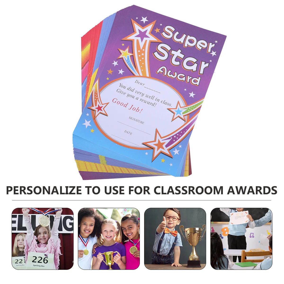 100 шт. A5 памятная бумага для детского сада сертификат детские салеги награды